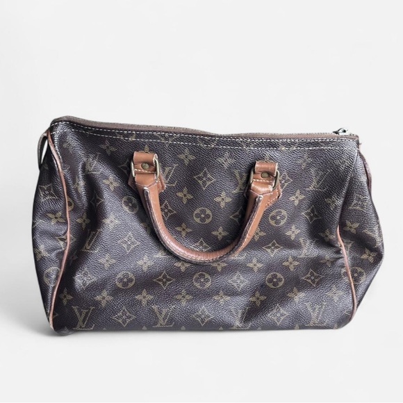 Louis Vuitton Dark Brown Monogram Satchel - Picture 2 of 5